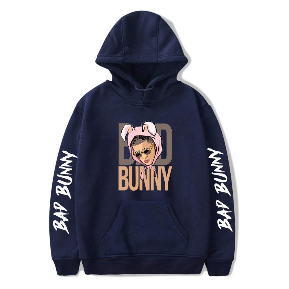 Bad bunny best sale blue hoodie