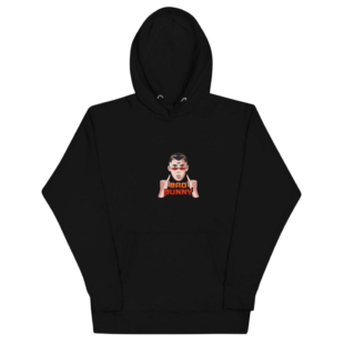 Bad Bunny Print Logo Casual Hoodie