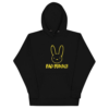 Bad Bunny Yellow Logo Print Hoodie