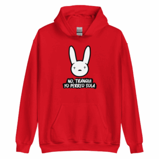 Bad Bunny Yo Perreo Sola Pullover Hoodie