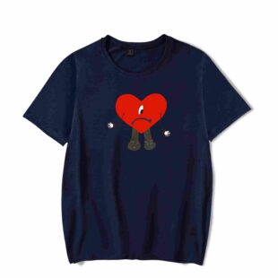 Un Verano Sin Ti Heart T-Shirt - 2XL, Navy Blue