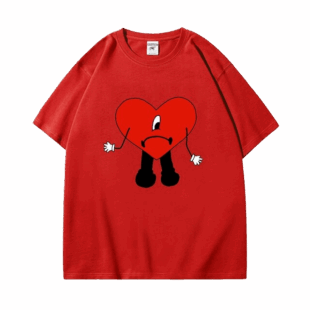 Un Verano Sin Ti Heart T-Shirt - 2XL, Red