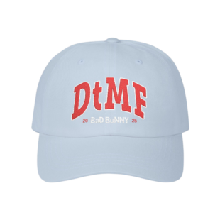 dtmf merch embroidered light blue cap plkib