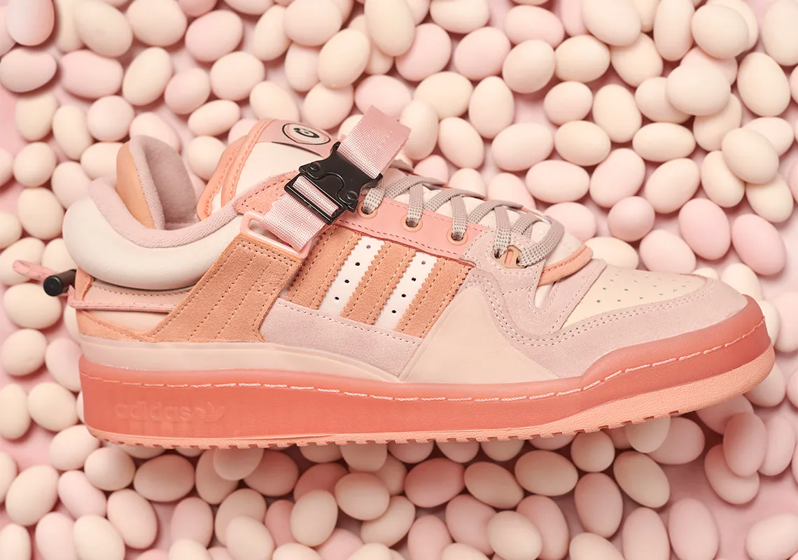 Adidas x Bad Bunny pink forum buckle low