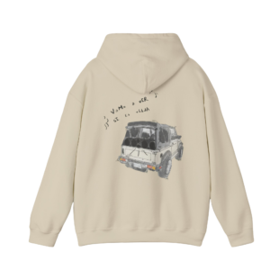 DTMF Tour Merch - Cream Vamos A Ver Si Es Velda Hoodie