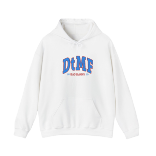 DTMF Tour Merch - White Embroidered Hoodie