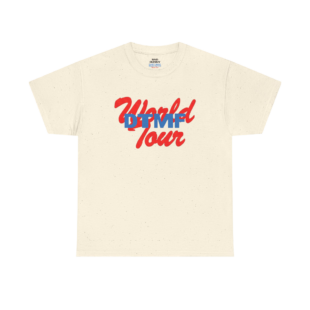 DTMF Tour Merch - World Tour Chairs Cream Tee